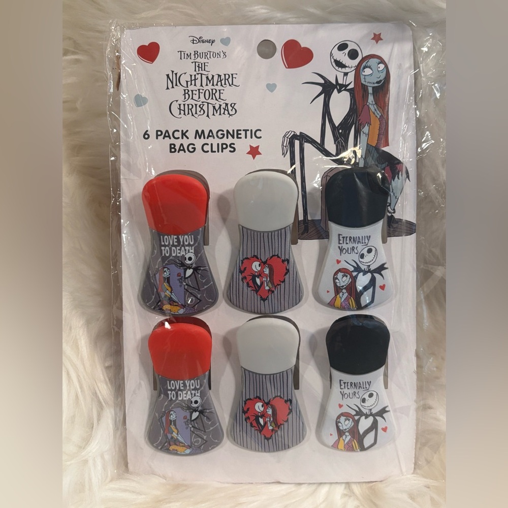 Disney NBC 6 Pack Magnetic Bag Clips NWT